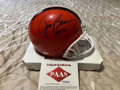 Jim Brown Autographed Mini Helmet