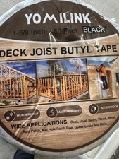 Deck Joist Butyl Tape 1-5/8 Inch 50 Feet 6 Pack, Butyl Flashing Tape - Black Wi