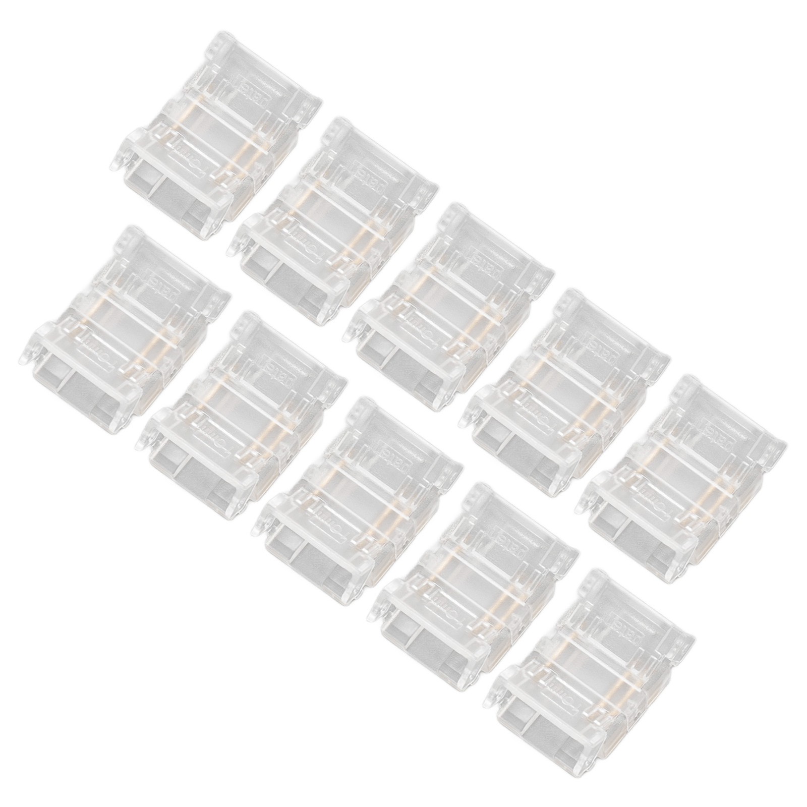 10 Pcs 3Pin 10mm COB LED Strip Connectors Strip To Strip Quick Connection