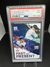 2018 Panini Diamond Kings - Past and Present Aaron Judge, Babe Ruth #PP1 PSA 9