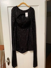 1X Fashion Nova That Glimmer Glow Romper New with Tags