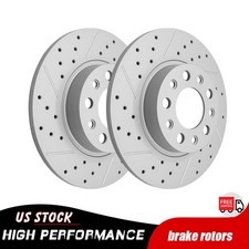 Rear Drilled Disc Brake Rotors for Jeep Compass Renegade Fiat 500X Dodge Hornet