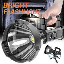 20000000 LED Flashlight Powerful Torch USB Rechargeable Spotlight Searchlight