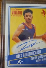 2021-22 Onyx Vintage - Devon Dotson #VADD Autographs (AU)