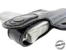 OWB Thumb Break Leather Belt Holster Compatible w/ Smith & Wesson M&P Pro 40