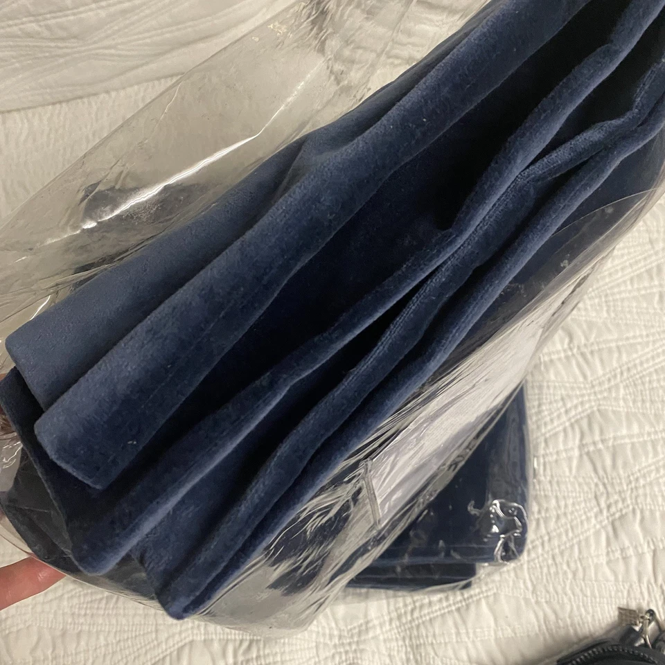 Восстановление оборудования винтажный бархат драпировки RP 50 «W x 108» L индиго синий $295 - Изображение 2 из 4