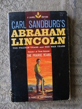 Carl Sandburg - Abraham Lincoln. The Prairie Years. Vol. 1 - 1960  - paperback