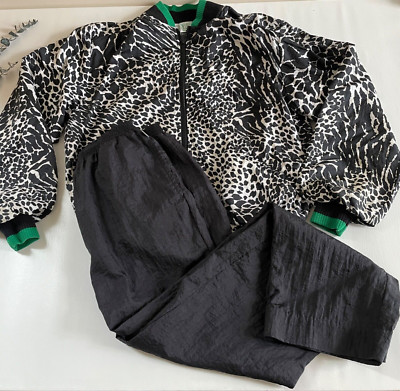Vintage Lilys Beverly Hills Women Small Track Suit Set Retro Sports Bomber Y2K