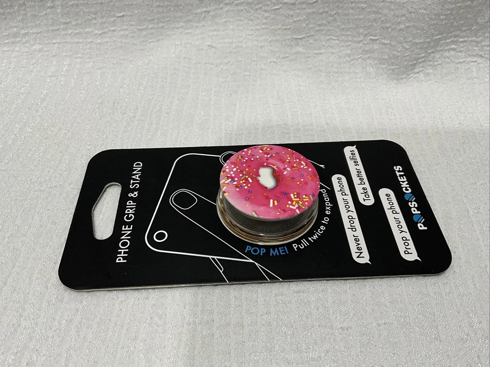 PopSockets Pink Donut Collapsible Grip & Stand for Phones and Tablets - Image 4 of 4