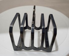 Vtg toast rack hotels btc Silver plate -Solid