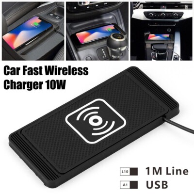 Wireless Car Phone Charger Fast Charging Pad Mat For iPhone