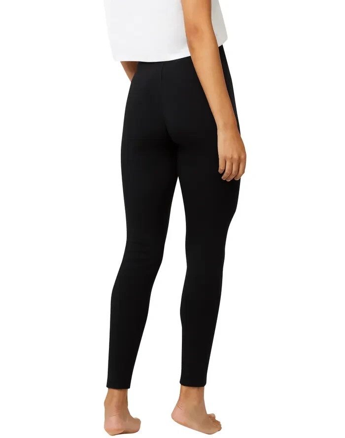 Hanes EcoSmart Women's High-Waisted Leggings with Shaping Black Small