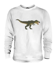 16 BIT T REX UNISEX SWEATER  TOP GIFT RETRO DINOSAUR