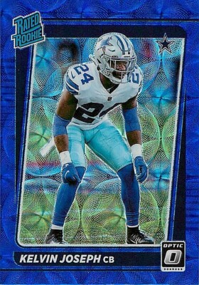 2021 Donruss Optic Blue Scope #250 Kelvin Joseph COWBOYS RR