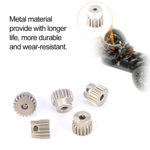 SURPASS HOBBY 48DP 16T 17T 18T 19T 20T Pinion Gear Set for 1/10 3.175MM RC Motor - Picture 4 of 7