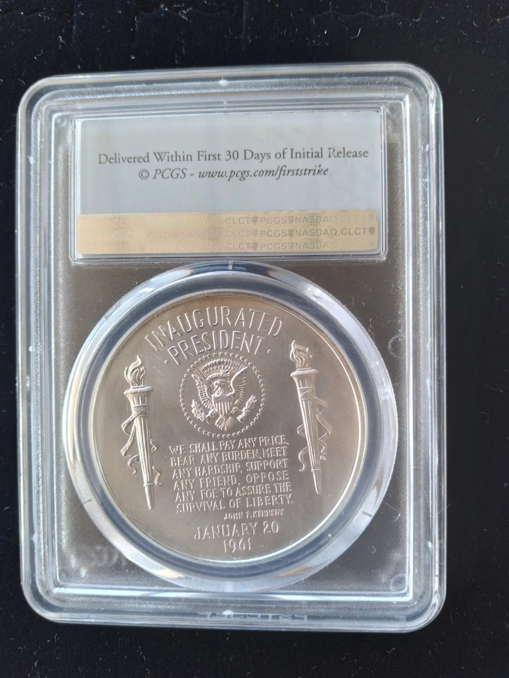 2015 John F. Kennedy Silver Medal PCGS MS68 First Strike Chronicles Set - Image 4 of 4