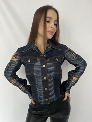 JEAN PAUL GAULTIER Archive Fringe Switching Denim Jacket JEAN PAUL GAULTIER Archive Fringe Switching Denim Jacket