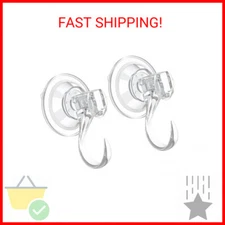 2 pack Suction Cup Wreath Hanger ，Large Clear Vacuum Heavy-Duty Reusable Wreath 