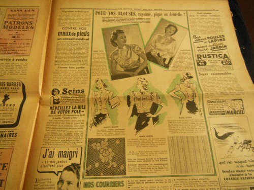 Le petit echo de la mode 1941 n°18 joli mois de Mai parure enfant blouses - Picture 6 of 8