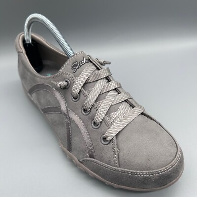 Skechers Breathe Easy Well Read Oxford Sneaker Grau 23847 Damen Uk 5 Schuhe
