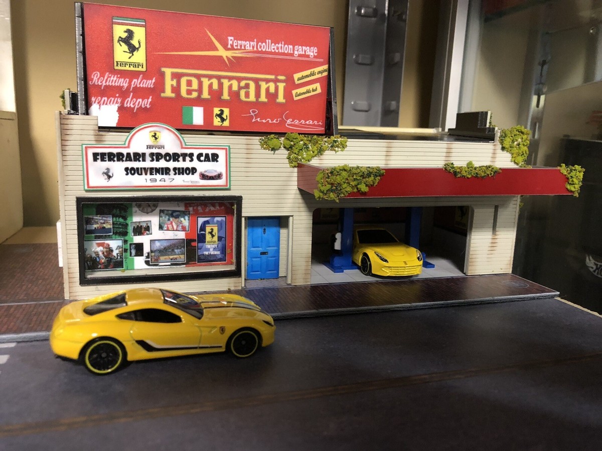 FERRARI DEALERSHIP DIORAMA 1/64 SCALE BY MAGIC CITY NO: 110008