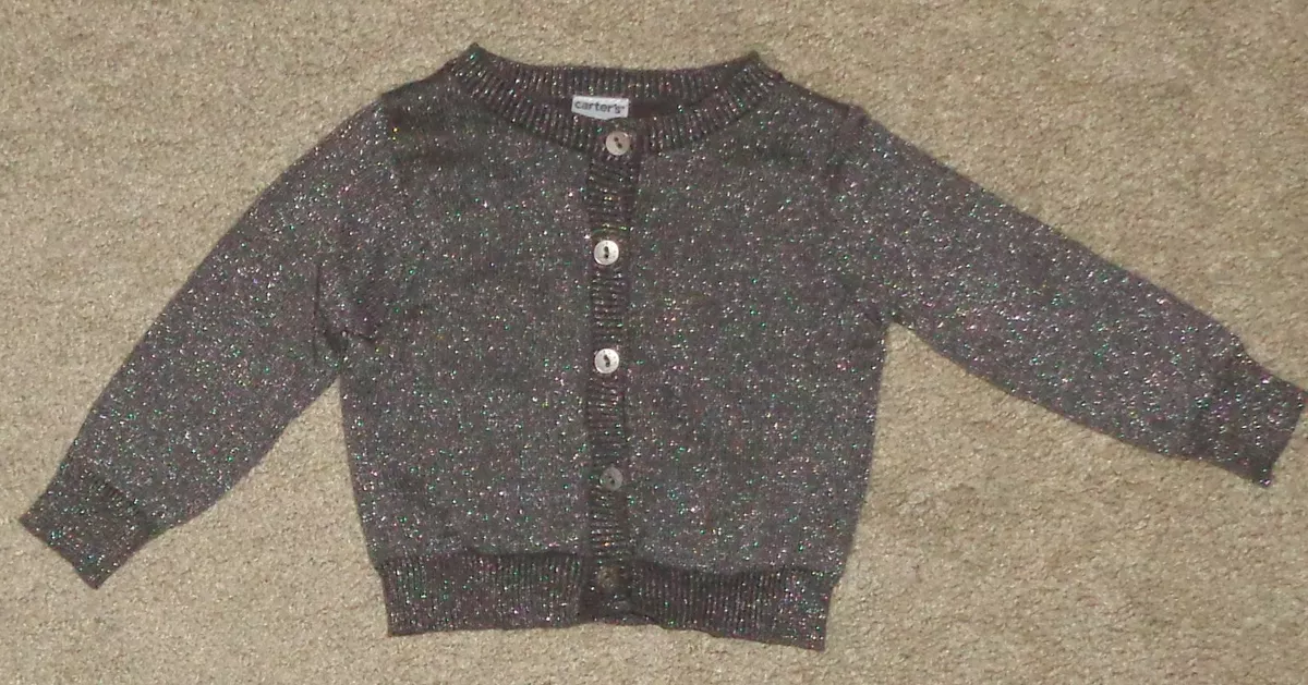 Girls top silver sweater