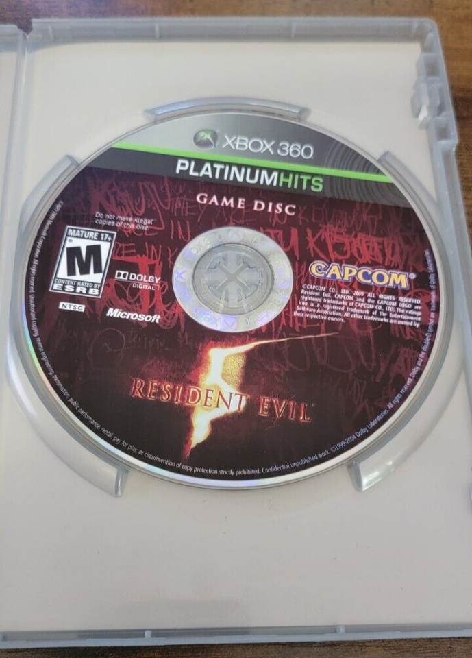 Resident Evil 5 Video Game XBOX 360 CIB Survival Horror Video Game