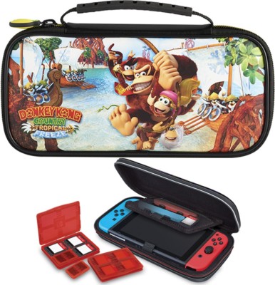 Nintendo SWITCH DONKEY KONG Travel Case Tasche + Zubehör Schutzhülle 