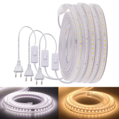 230V COB LED Streifen Wasserdicht, Dimmbar - 288 LEDs/m, Warmweiß, Für Innen & Außen