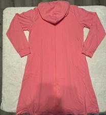 Long Zip Up Hoodie / Robe For Kids Pink Size 12