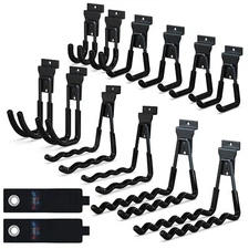 Slatwall Accessories 14PC,Slatwall Hooks with 1 Extra Round Strengthen Weldin...