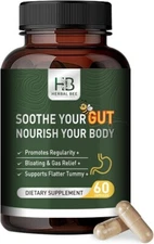 Herbal BEE Gut Health - Gas and Bloating Relief, Constipation, Leaky Gut Repair