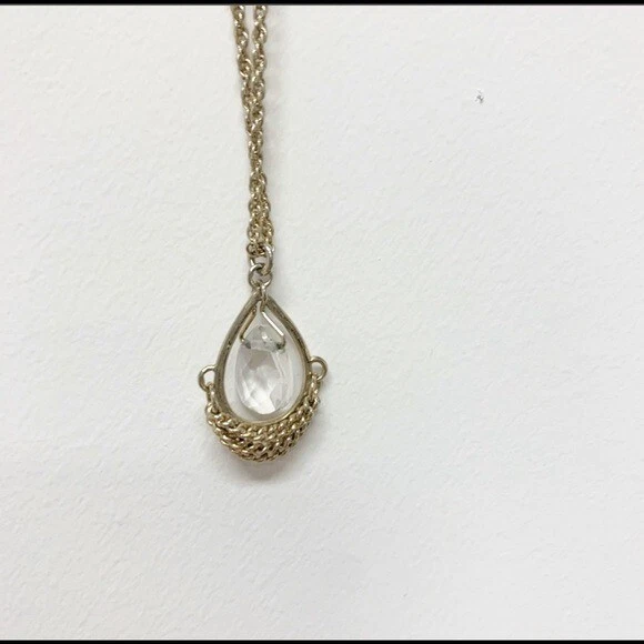 Collar Kendra Scott DE COLECCIÓN Lágrima Oro RARO Cristal Diamante Gargantilla  Foto 3 de 4