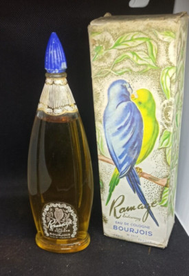 Bourjois Ramage Eau de Cologne 100ml Vintage 50er Jahre Selten Papageien France