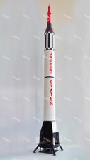 1/72 Scale Mercury-Redstone Carry Rocket Spacecraft Painted Model Toys Gifts