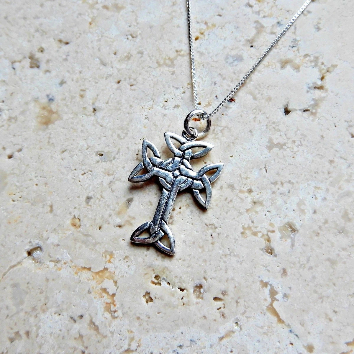 Sterling Silver Celtic Iona Cross - Online Celtic Jewelry