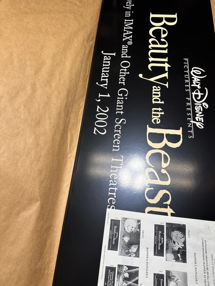 2 Beauty and the Beast Foam Movie Display IMAX 2002 Disney - Very Rare, Photos! - Image 3 of 4