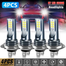 4PCS H7 LED Fog Light Driving Bulbs Conversion Kit Super Bright DRL 6000K White