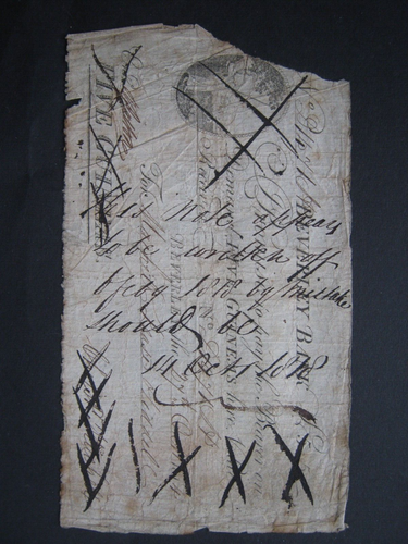 Beverley Bank 1814 Provincial Five Guineas banknote Poor RARE - 第 2/3 張圖片