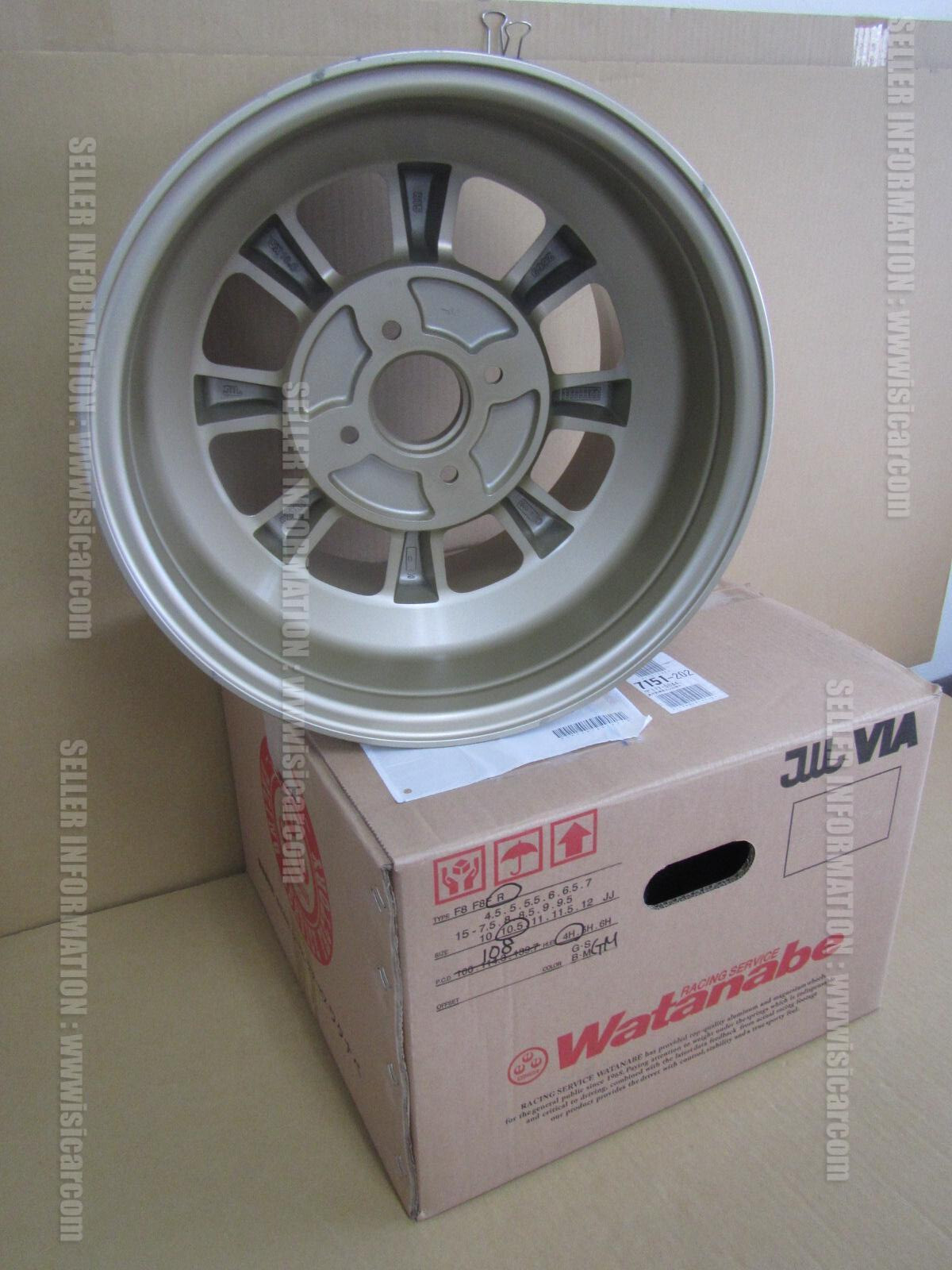 RS WATANABE EIGHT SPOKE R-TYPE WHEEL ALUMINIUM 15X10.5 -32 PCD 4X108 ...