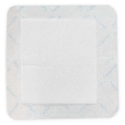 Gauze Wound Dressing with Adhesive Border 6'' x 6'' BX of 100