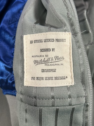 Mitchell & Ness Brooklyn Dodgers Zip Jacke grau blau 5XL MLB Throwback Vintage - Bild 10 von 14