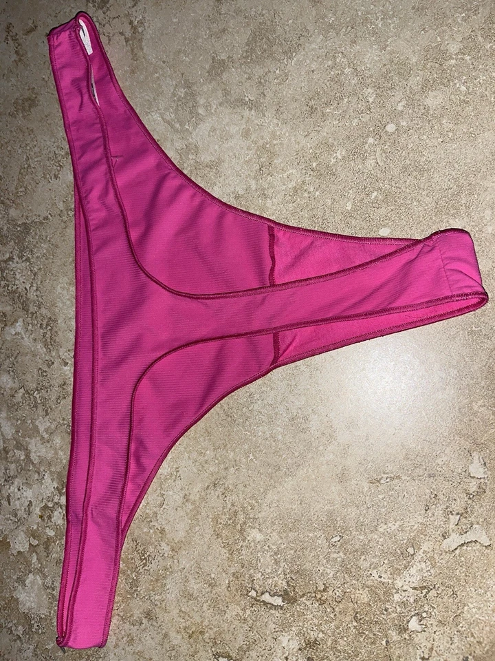 Nuevo con etiquetas Tanga Intimately By Free People Hilo Colágeno Rosa XL Foto 2 de 2