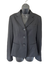 Lafayette 148 New York Womens Wool Blend Long Sleeve 3-Button Blazer Size 2