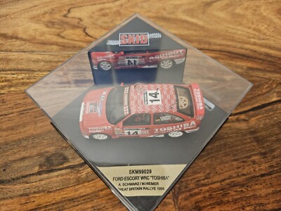 Miniature Ford Escort WRC Toshiba 1/43 Par Vitesse, Rallye GB 1998, état Impeccable.