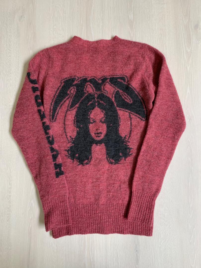 Hysterics◆カーディガン/FREE/モヘア/パープル/0593ND05 Hysteric Glamour Purple Cardigan FREESIZE Women Usesd Japan