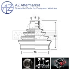 Fits Skoda Felicia 1995-2001 Favorit 1989-1995 AZ Front Outer CV Joint Boot Set