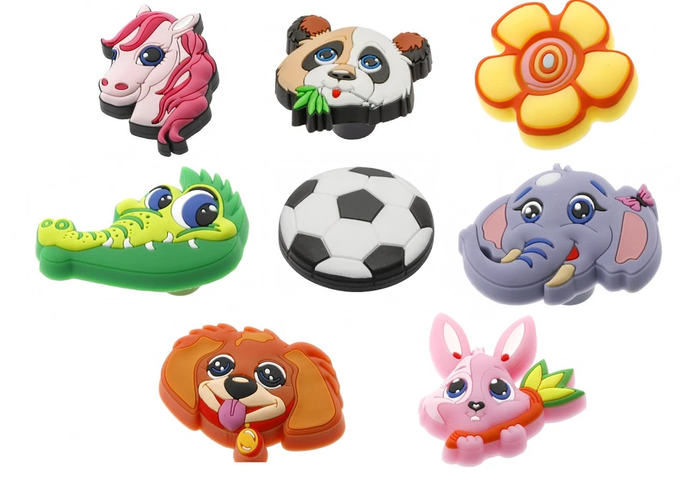 KIDS Door Knobs Childrens Football Animal Handles Cupboard Drawer Cabinet Cute - Image 2 of 4