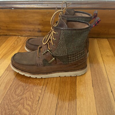 Polo Ralph Lauren Saddleworth Boots Brown Leather Lace Up  display picture 2