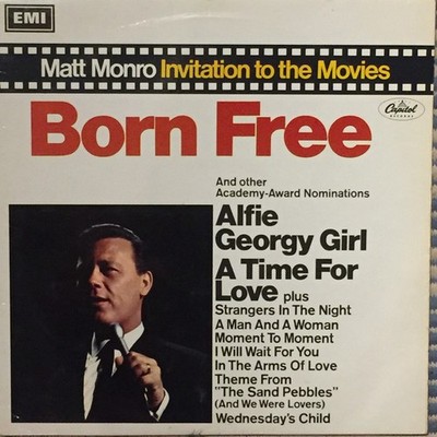 Matt Monro - Born Free Invitation To The Movies - Used Vinyl Record - Y5826z